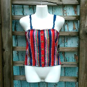 Nwt [Liberty Love] Colorful Crop Top